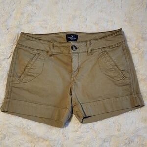 American Eagle Outfitters Women's Khaki Cargo Shorts